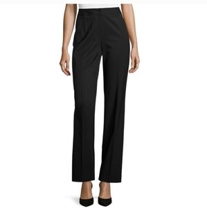 Lafayette 148 New York Menswear black trouser dress pants, women's size 6